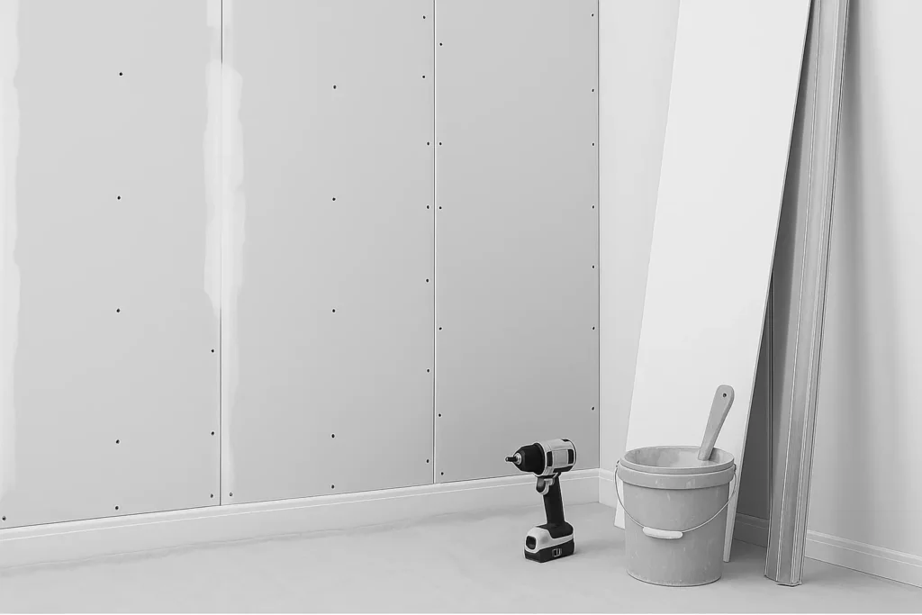 Trockenbauarbeiten mit Gipskartonplatten – Präzise Montage und Innenausbau durch DXB Handwerksarbeiten in Braunschweig, Hannover, Soltau und Hamburg